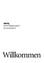 BenQ SP920 Benutzerhandbuch