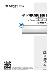 MUND CLIMA MUPR-H7 Installations- Und Benutzerhandbuch