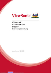 ViewSonic VX4002-4K Bedienungsanleitung