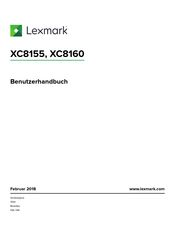 Lexmark XC8155 Benutzerhandbuch