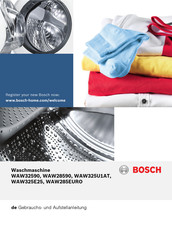 Bosch WAW285EURO Gebrauchs- Und Aufstellanleitung