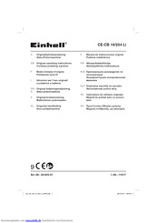 EINHELL CE-CB 18/254 Li Originalbetriebsanleitung