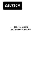 JUKI DWS-1261A-M Betriebsanleitung