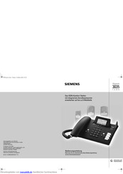 Siemens Gigaset 3035 isdn Bedienungsanleitung
