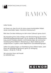 Koinor RAMON Montageanleitung
