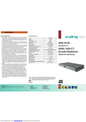 Axing HKM 40-00 Quickstart-Anleitung