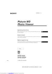 Sony MPS-V500P Bedienungsanleitung