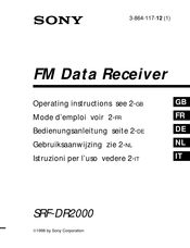 Sony SRF-DR2000 Bedienungsanleitung