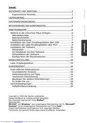 Medion MD 8507 Handbuch