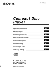 Sony CDP-CE375S Bedienungsanleitung