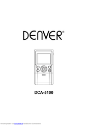 Denver DCA-5100 Bedienungsanleitung