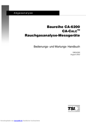 Tsi CA-CALC CA-6210 Bedienungs- Und Wartungs- Handbuch