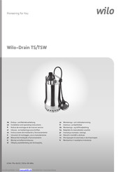 Wilo Drain TSW 32/11 Betriebsanleitung
