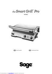 Sage the Smart Grill Pro BGR840 Kurzanleitung
