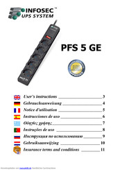 INFOSEC UPS SYSTEM PFS 5 GE Gebrauchsanweisung