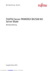 Fujitsu PRIMERGY BX2560 M2 Betriebsanleitung
