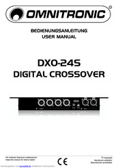 Omnitronic DXO-24S Bedienungsanleitung