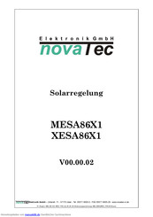 NovaTec Elektronik MESA86X1 Bedienungsanleitung