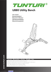 Tunturi UB80 Utility Bench Benutzerhandbuch