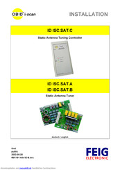FEIG Electronic ID ISC.SAT.B Installationsanleitung