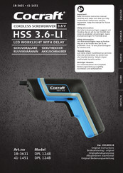 Cocraft HSS 3.6-LI Bedienungsanleitung