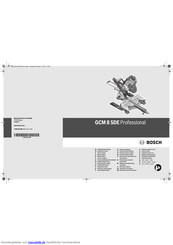 Bosch GCM 8 SDE Professional Originalbetriebsanleitung