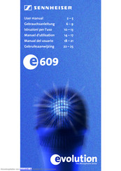 Sennheiser e 609 silver Gebrauchsanleitung