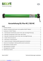 Selve SEL Plus-RC Kurzanleitung