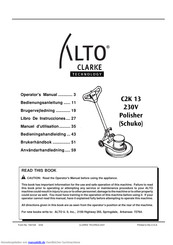 Alto CLARKE C2K-13 230V Bedienungsanleitung