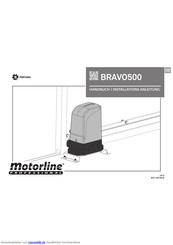 Motorline professional BRAVO500 Handbuch