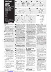 Polar Speed Sensor Gebrauchsanleitung
