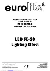 EuroLite LED FE-20 Bedienungsanleitung