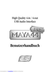 Esi MAYA44 USB Benutzerhandbuch