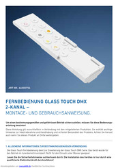 Barthelme Glass Touch Montage- Und Gebrauchsanweisung