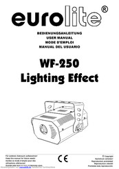 EuroLite WF-250 Bedienungsanleitung