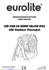 EuroLite LED PAR-64 RGBW 48 x 3 W Bedienungsanleitung
