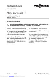 Viessmann H1 Montageanleitung Für Die Fachkraft