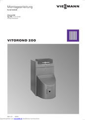 Viessmann Vitorond 200 Typ VR2 Montageanleitung Für Die Fachkraft