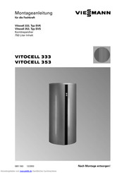 Viessmann Vitocell 353 Typ SVS Montageanleitung Für Die Fachkraft