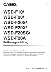 Casio WSD-F20A Bedienungsanleitung