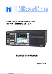 Hilberling HPA-8000B-54 Betriebshandbuch
