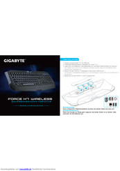 Gigabyte FORCE K7 WIRELESS Schnellstartanleitung