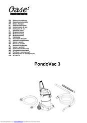 Oase PondoVac 3 Gebrauchsanleitung
