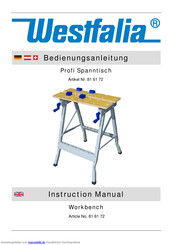 Westfalia 81 61 72 Bedienungsanleitung