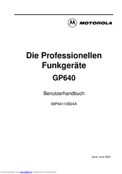 Motorola GP640 Benutzerhandbuch