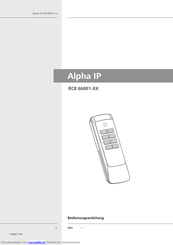 Alpha IP RC8 66001 Series Bedienungsanleitung