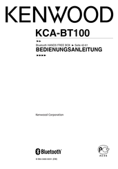 Kenwood KCA-BT100 Bedienungsanleitung