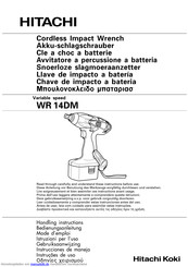Hitachi Koki WR 14DM Bedienungsanleitung
