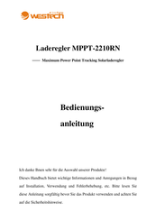 WESTECH MPPT-2210RN Bedienungsanleitung
