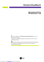 LG W2052TQ Benutzerhandbuch